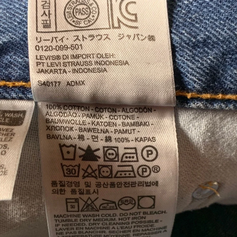 Levis 550 Relaxed Fit Jeans Mens W44‎ L32 Fits 30 Blue Denim